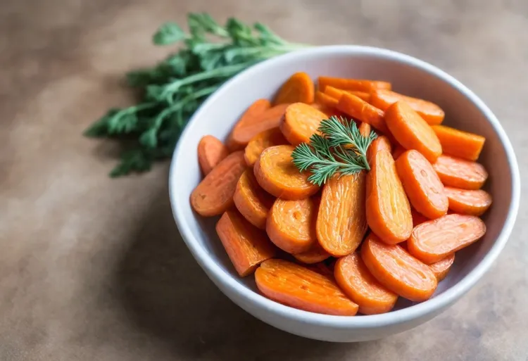 Balsamic-glazed carrots