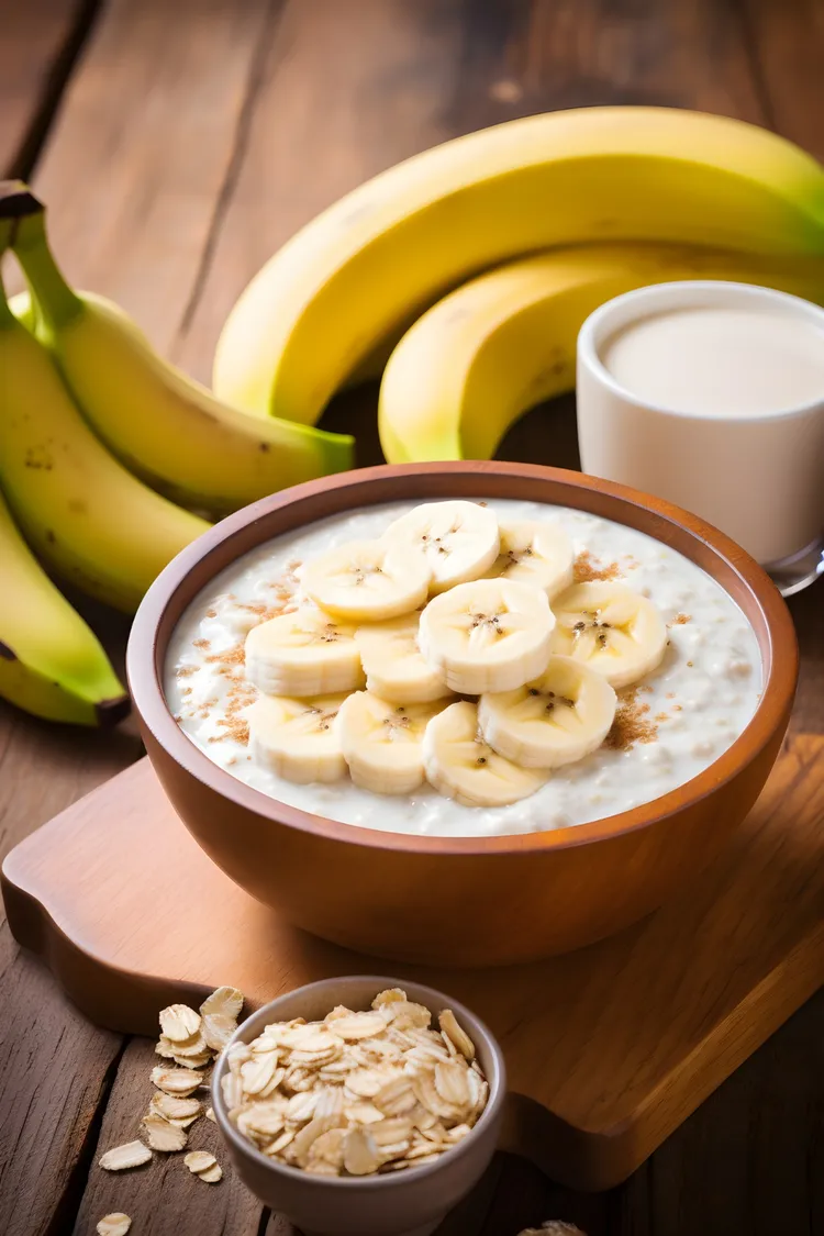 Banana and coconut porridge