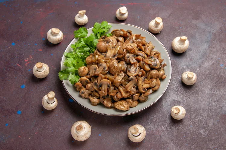Caramelised mixed mushrooms