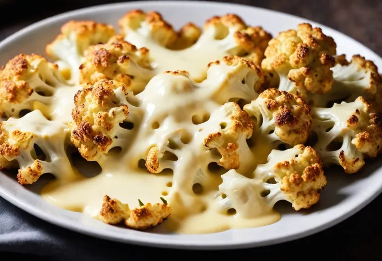 Cauliflower  with cheese
