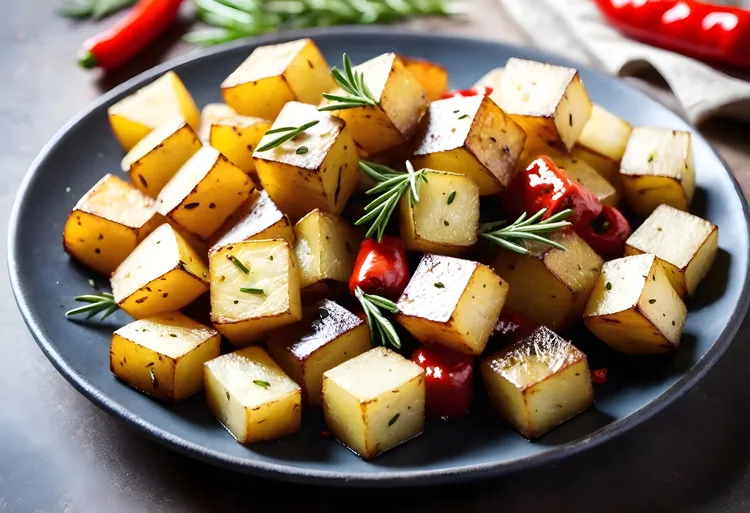 Chilli and rosemary potatoes