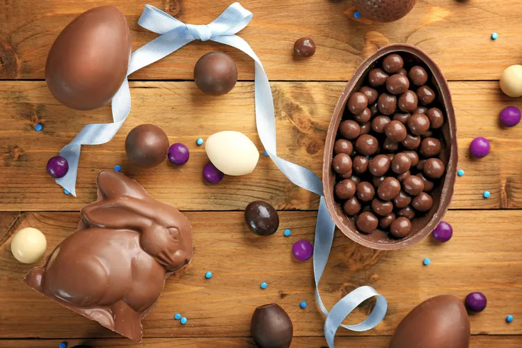 Chocolate truffle easter eggs