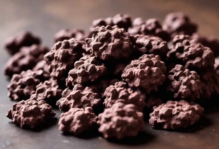 Dark chocolate and coconut clusters