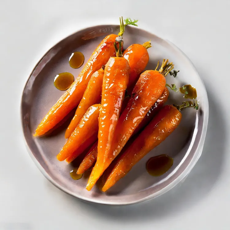 Glazed baby carrots