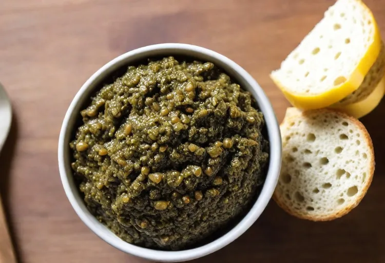 Green olive and lime tapenade