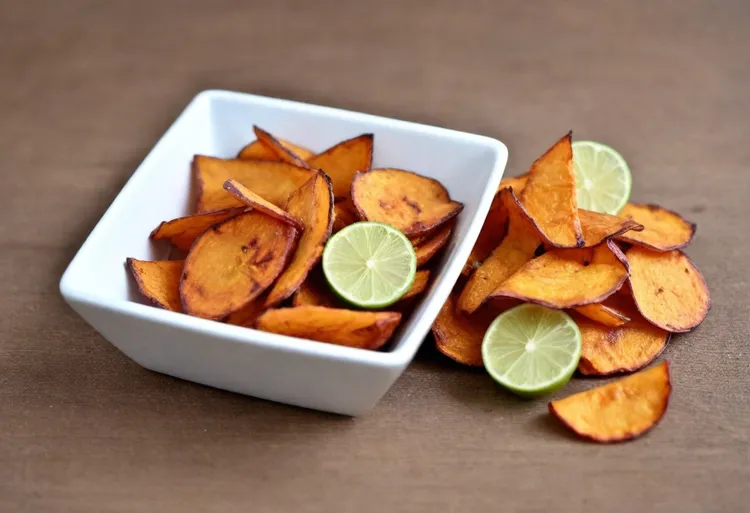 Lime & chilli kumara chips