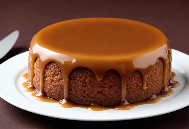 Banana and date pudding with butterscotch sauce