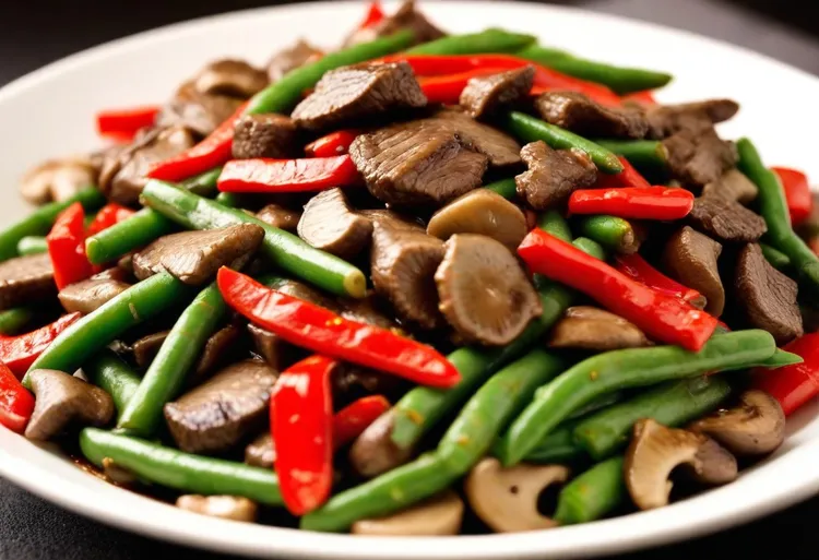 Beef and bean stir-fry