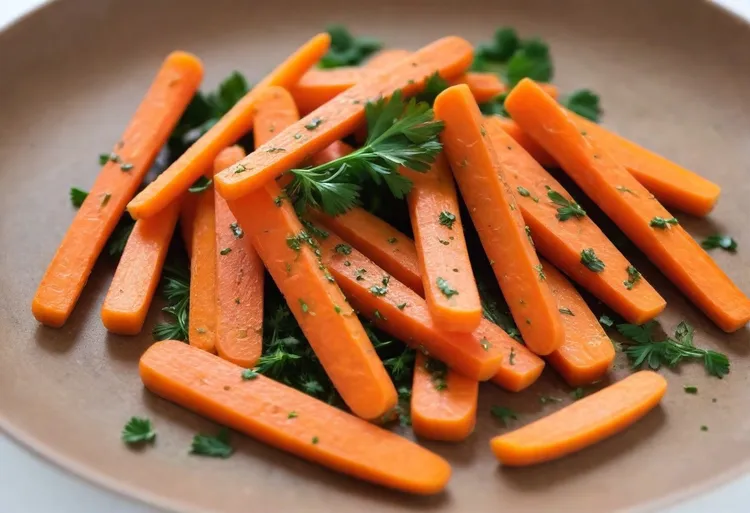 Coriander and cumin spiced baby carrots