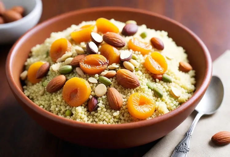 Fruit and nut breakfast couscous