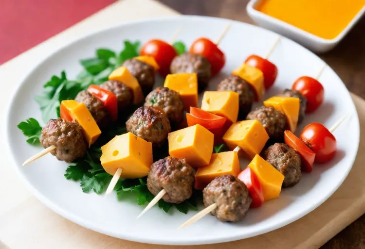 Meatball skewers