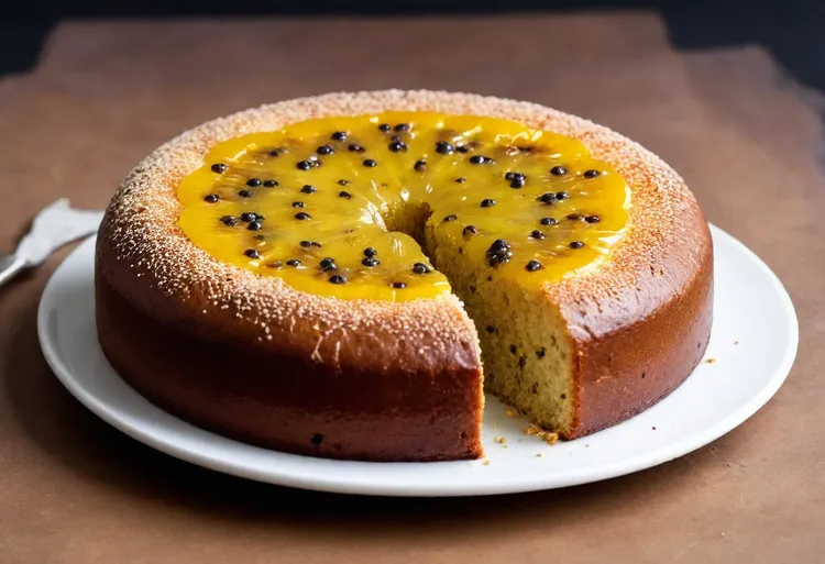 Passionfruit sponge cake