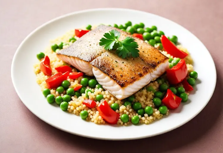 Spanish spiced fish with couscous