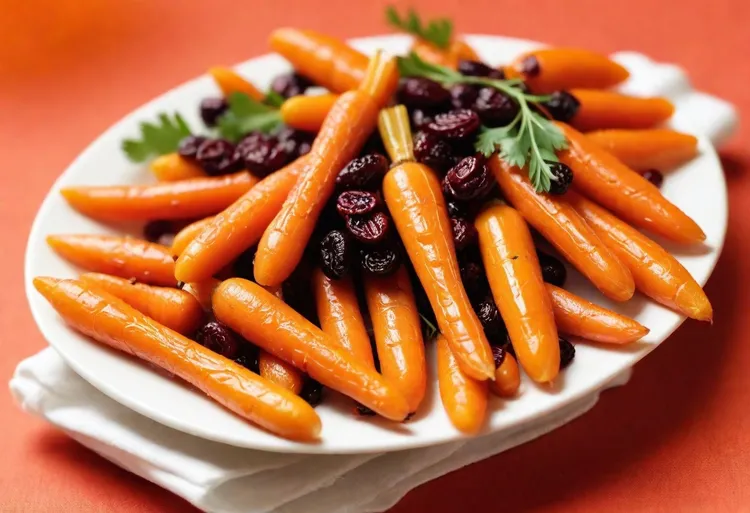 Spiced roasted baby carrots