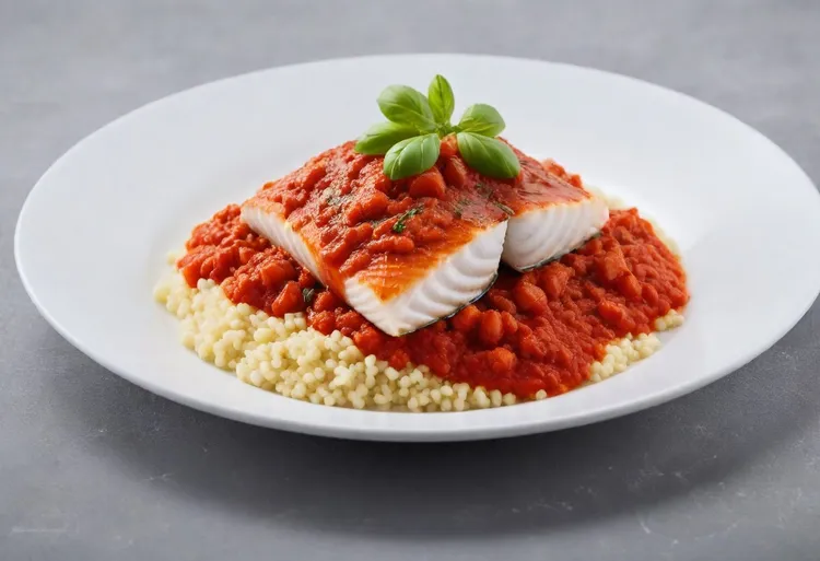Spicy fish with couscous