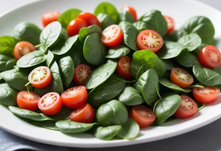 Spinach & tomato salad