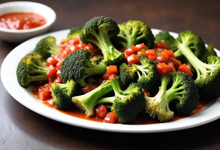 Sweet and sour broccolini