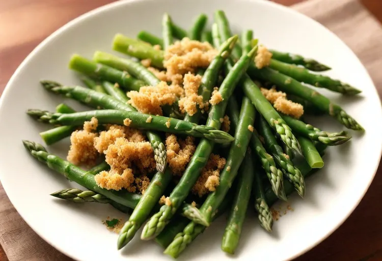 Warm asparagus & bean salad