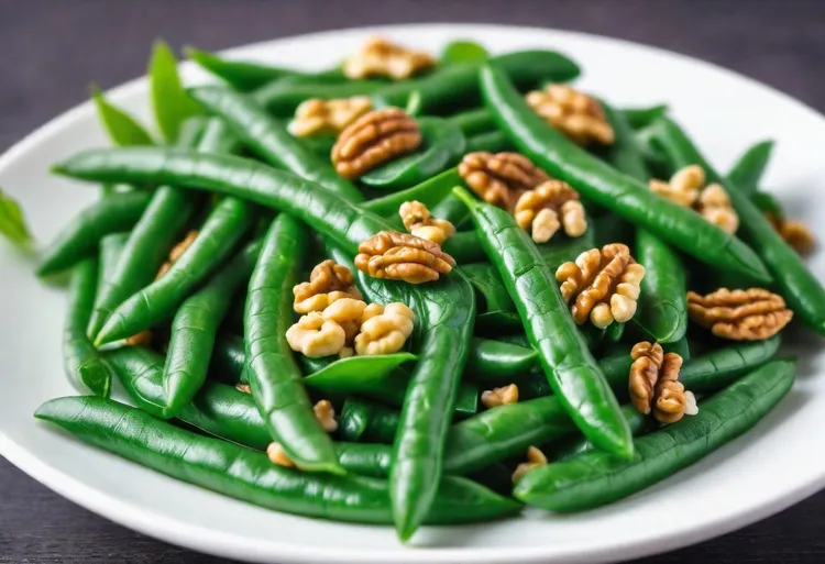 Warm spinach and bean salad