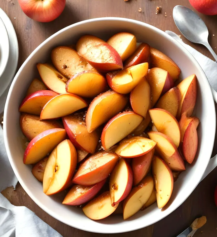 Apples baked with spiced sugar