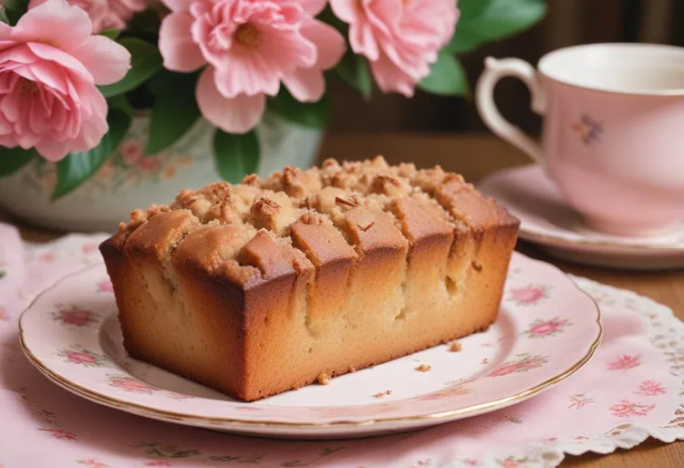Apple sour cream loaf cake