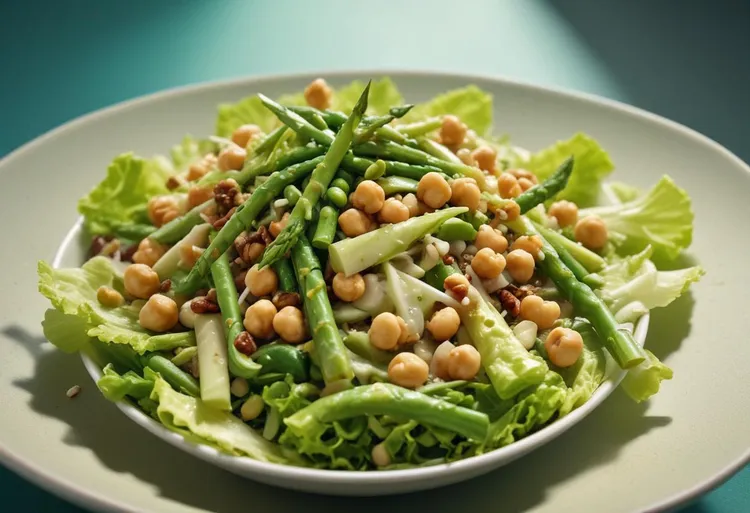 Asparagus and chickpea salad