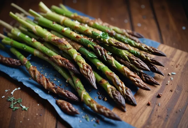 Asparagus on sticks
