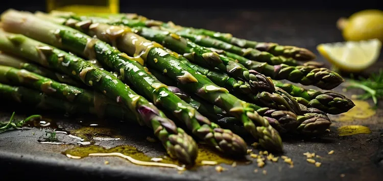 Asparagus with horseradish butter
