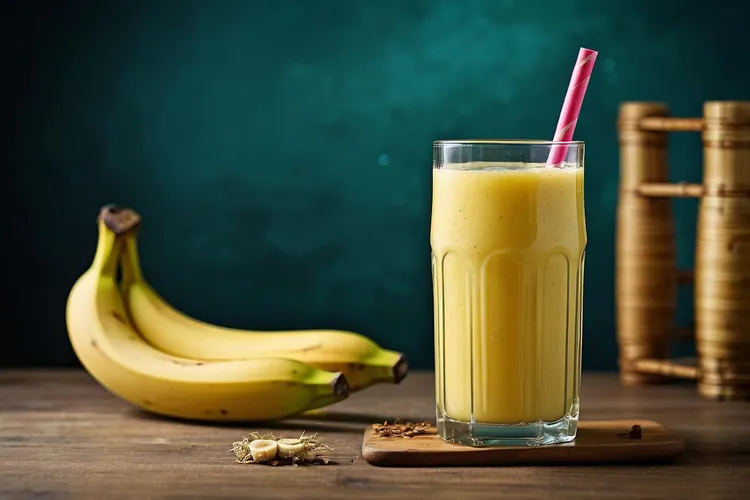 Apple-banana breakfast smoothie