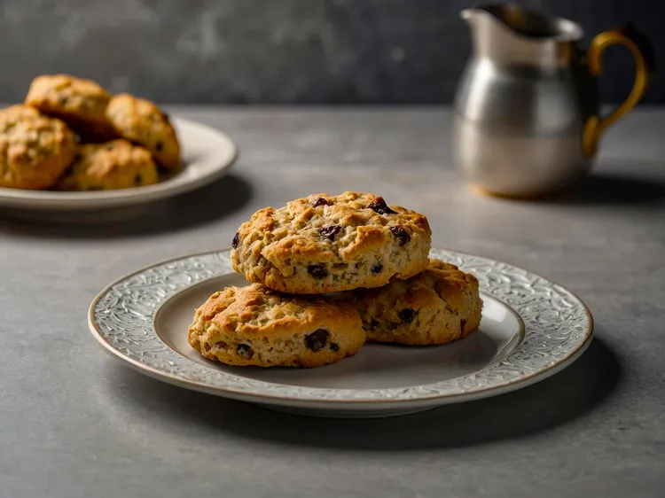 Caramilk and apple scones