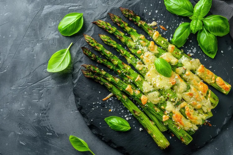 Lemon parmesan asparagus