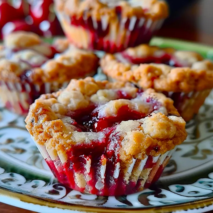Mini apple and cranberry pies