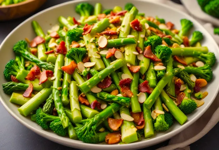 Tilapia, pepper, asparagus and egg stir-fry