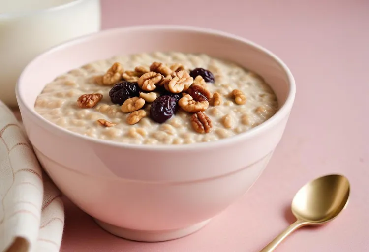 Zucchini bread-flavored overnight oats