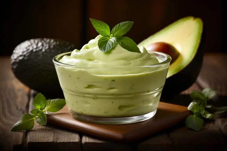 Almond avocado pudding