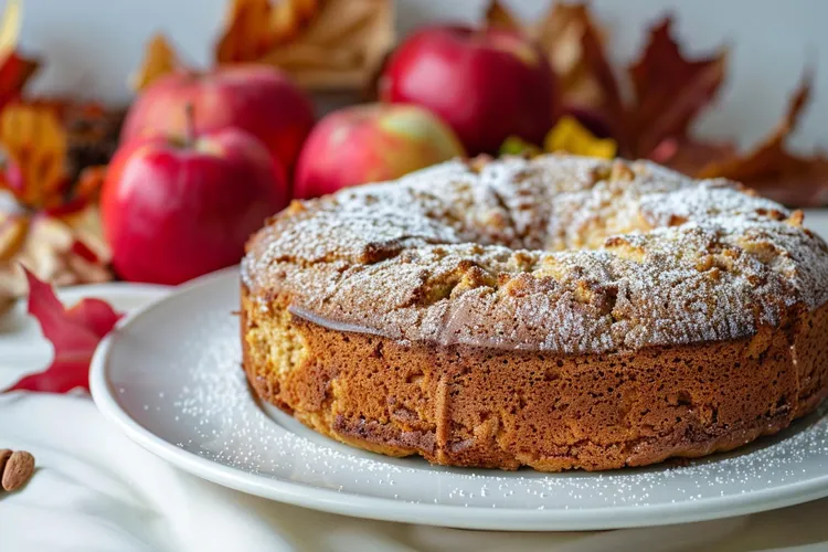 Apple and butterscotch sponge pudding