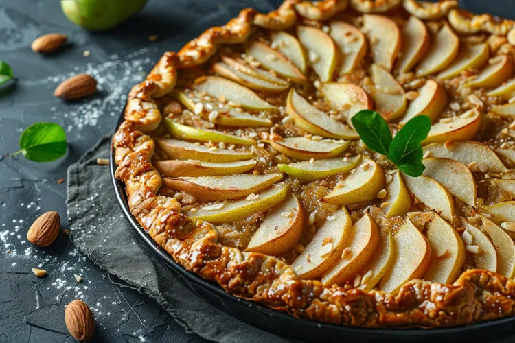 Apple and fig tart