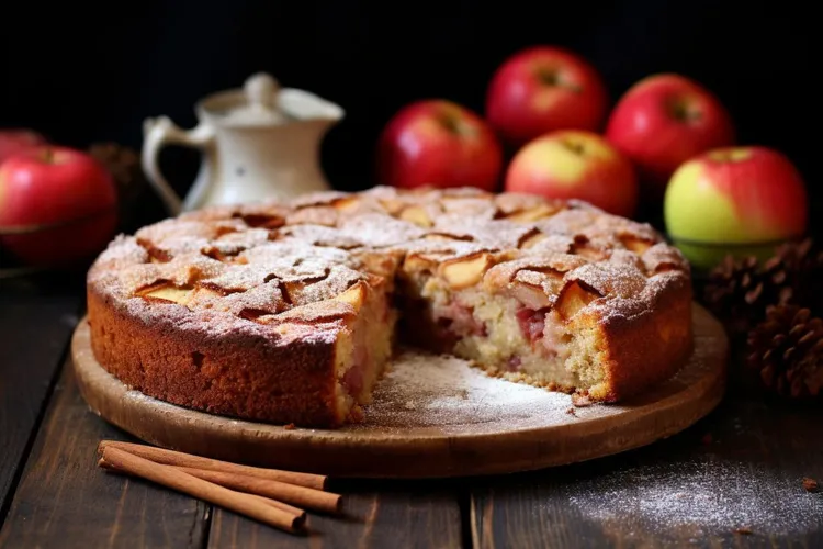 Apple cinnamon teacake
