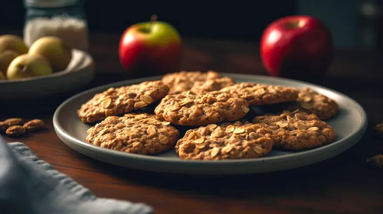 Apple oatmeal cookies