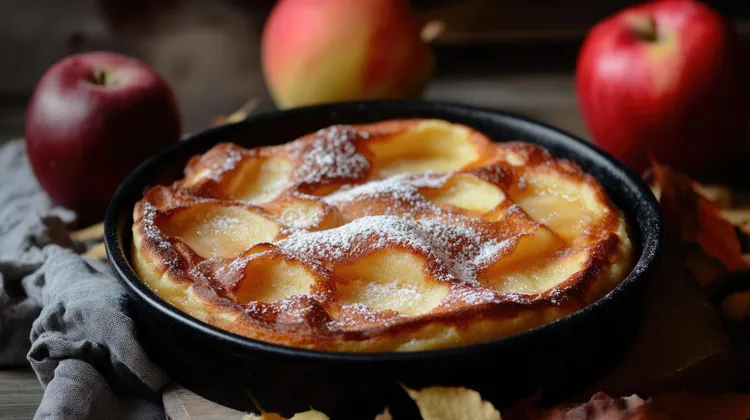 Apple gratin