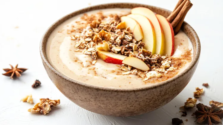 Apple smoothie bowl