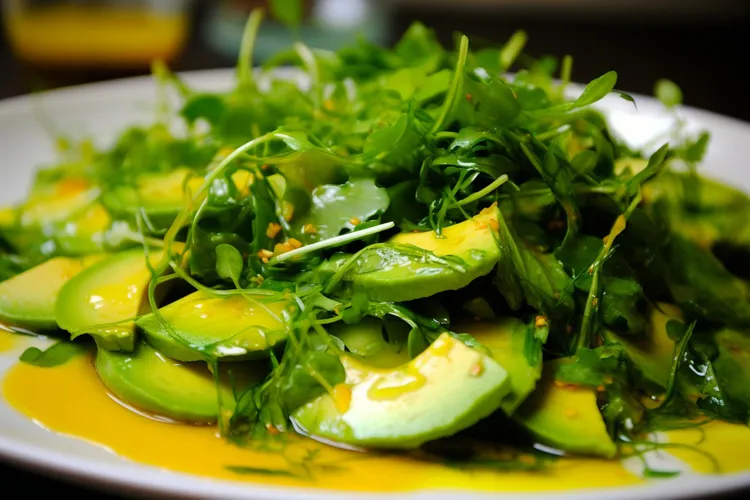 Arugula and avocado salad
