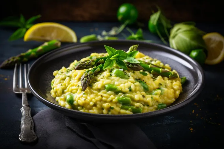 Asparagus risotto