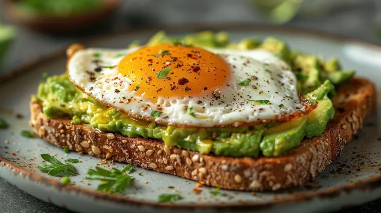 Avocado-egg toast