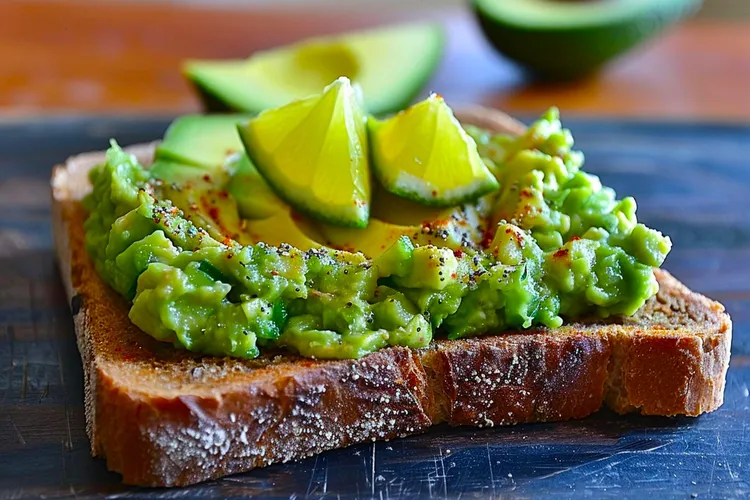 Avocado & feta smash on toasted rye