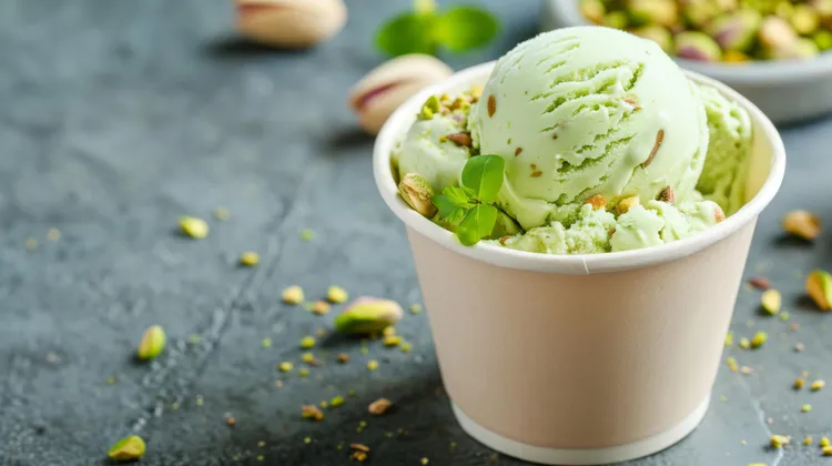 Avocado ice-cream