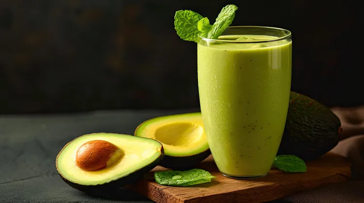 Avocado yogurt smoothie