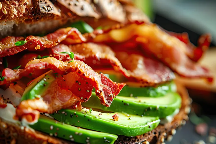 Bacon avocado grilled sandwich