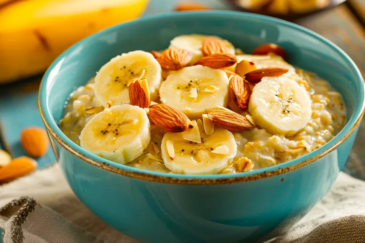 Warm banana  oatmeal