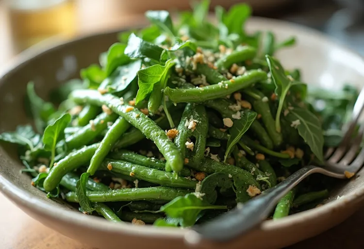Bean and rocket salad